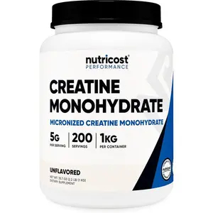 Nutricost Creatine Monohydrate Micronized Powder (1 KG) - Pure Creatine Monohydrate