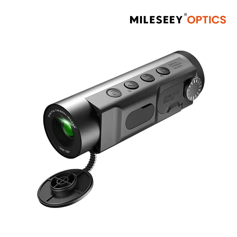 MILESEEY TNV10 PRO Thermal Monocular Digital Zoom - 320x240 Resolution, 13mm Lens, 1000 yd Range, 50 Hz, Aircraft Mg-Al Alloy, 4X Zoom, UHD Video Recording, Handheld Night Vision for Outdoor Wildlife Hunting, Christmas Gift for Men,, Digital Zoom Binocula