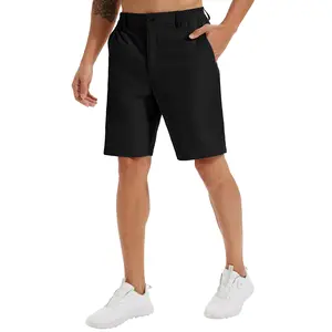 Men's Golf Shorts 9" Work Dress Shorts Casual Flat Front Hybrid Short Lightweight Quick Dry Water Resistant