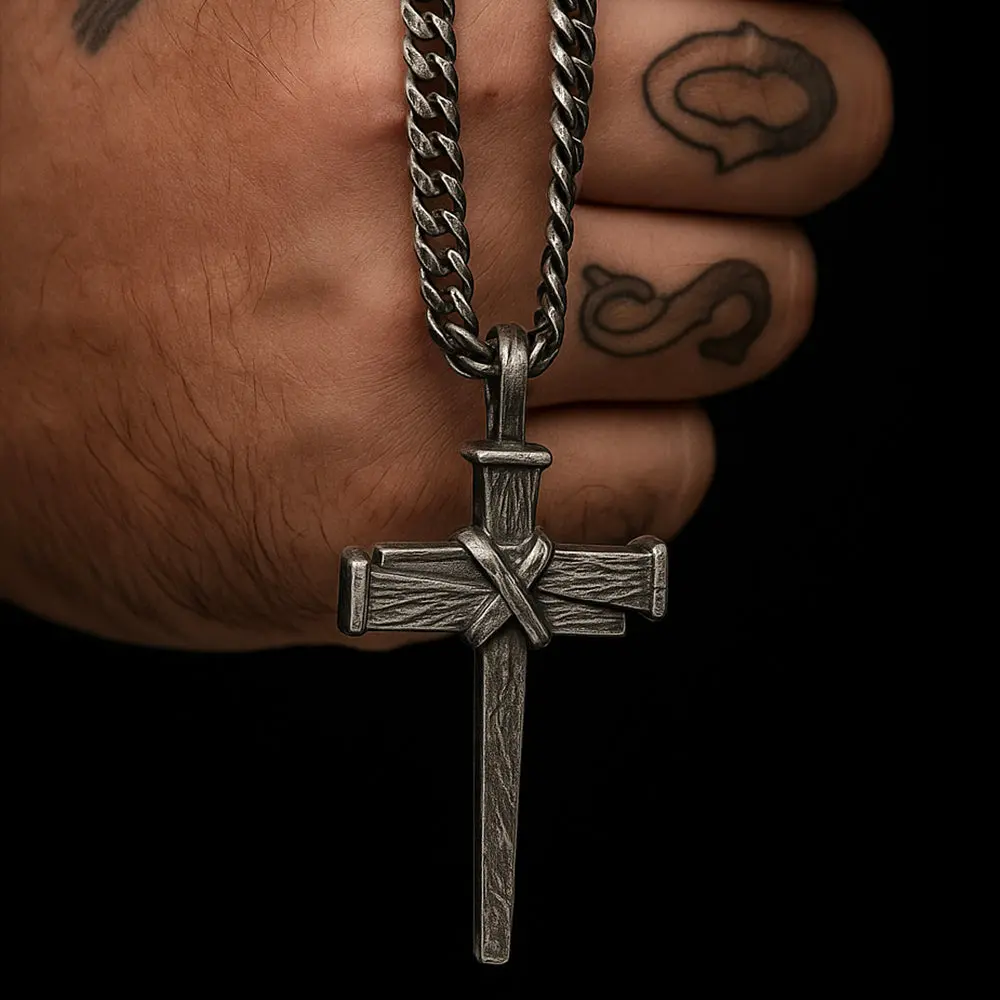 Nailed to the Cross Galatians 2:20 Necklace TT- Helps Pair Veterans With A Service Dog Or Shelter Dog