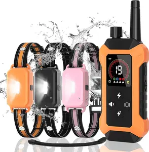 Shock Collar for Dogs 3 Pack (5–150Lbs), 4400FT Waterproof 3 Dog Training Collar with Remote Control 5 Training Modes Rechargeable Electric Dog Collar with Light, E collars for Small Medium Large Dogs