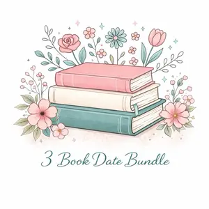 3 Book Date Bundle with choice of Mask & Genre Choice Book Options Ideal for Cozy Evenings