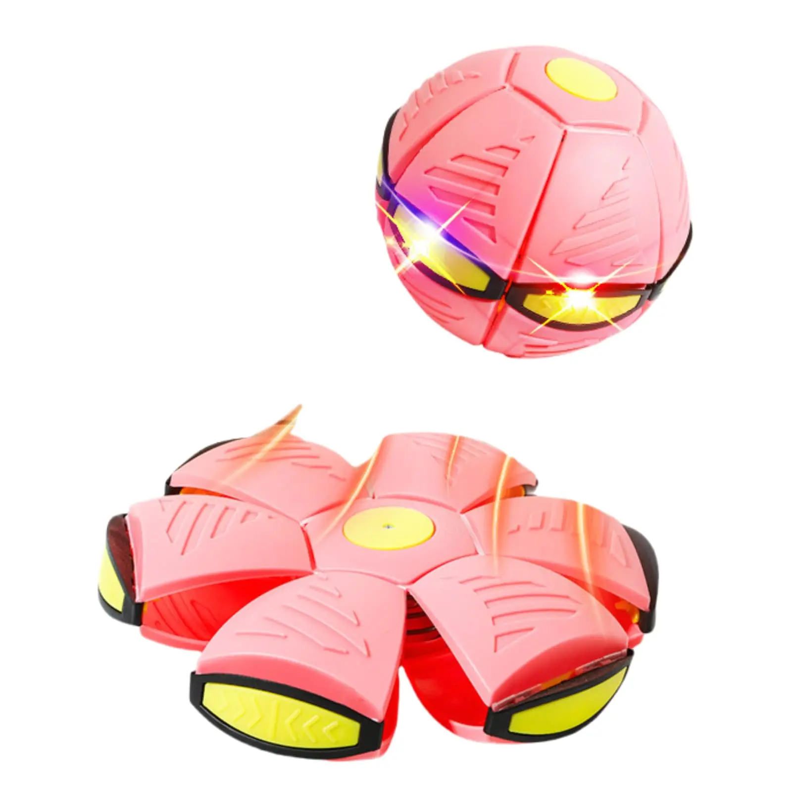 2-in-1 Deformable Flying Saucer Ball, Outdoor Play & Stress Relief Educational Bal Toy for Kids (Note: The original title has an incomplete word "Bal" which lacks context to fix accurately; preserved as is per core information requirement)