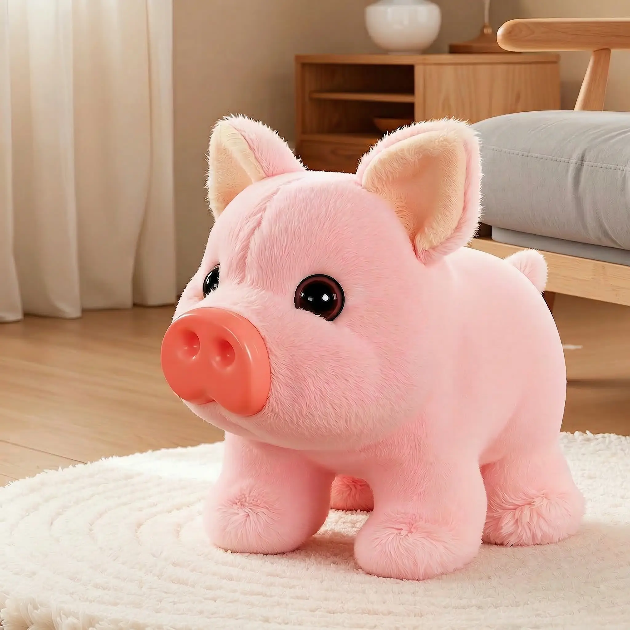Summervibes Electric Plush Cute Piglet Realistic Vocalisation Electronic Pet Toy Deals for You Days