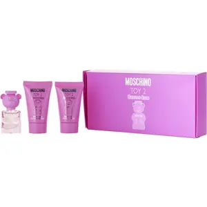 Moschino Toy 2 Bubble Gum Set-Edt 0.17 Oz & Body Lotion 0.8 Oz & Shower Gel 0.8 Oz For Unisex