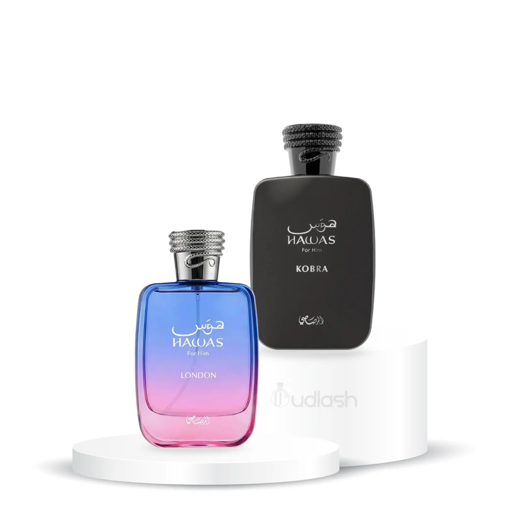 Rasasi Bundle | Hawas | London + Kobra | Men's Fragrance | 100 ML - 3.4 OZ | Eau De Parfum | Ginger - Bergamot & Tangerine