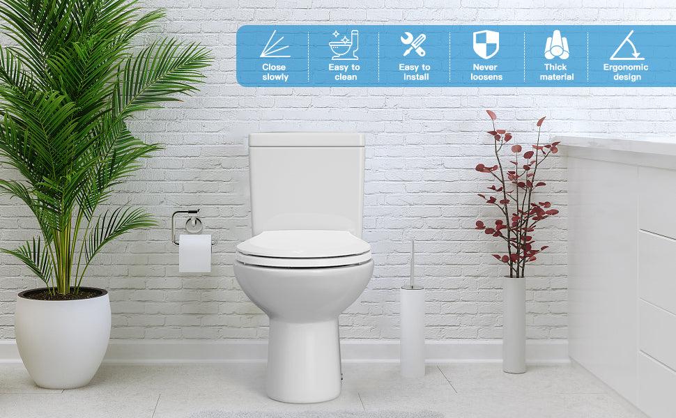 【GARVEE】Elongated Toilet Seat with Toddler Seat Built in