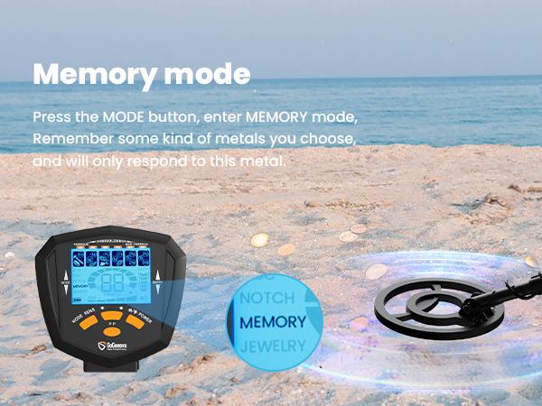 10-OFF! GoGonova Waterproof Metal Detector for Adults,  Professional Higher Accuracy Gold Detector with LCD Display, 6 Mode, Advanced DSP Chip 10" Coil, 39.3'' to 59.3" Adjustable