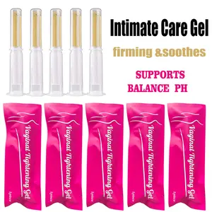 Women’s intimate care gel for cleansing, soothing, and protecting feminine health; pH balanced; women’s hygiene product; contains multiple botanical extracts; pre-filled, single-use design for easy operation; individually packaged.