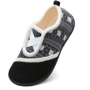 Leisfit Womens Slippers Fuzzy Slip-on House Shoes Indoor Outdoor Slippers for Women Classic Fur