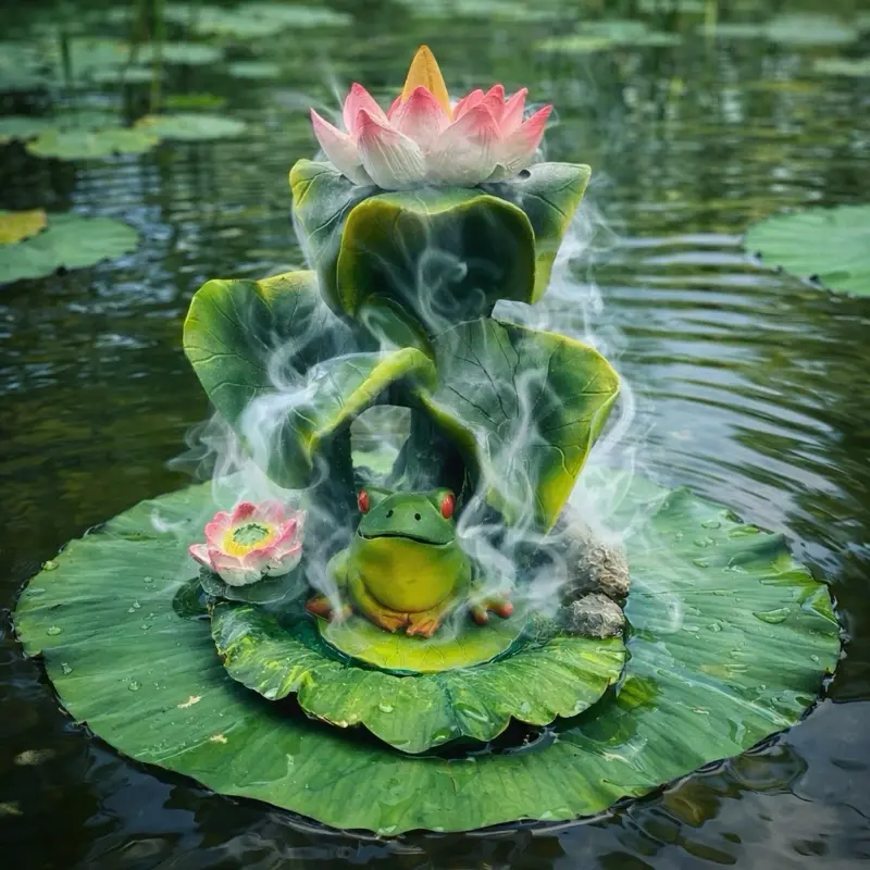Lily Pad Backflow Incense Cone Burner