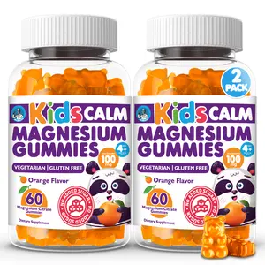 DR. MORITZ Sugar-Free Calm Magnesium Gummies for Kids & Adults - Non-GMO Orange Flavor Citrate Gummies 100mg - 120 Count