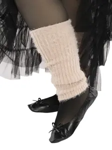 Blush Fuzzy Legwarmers