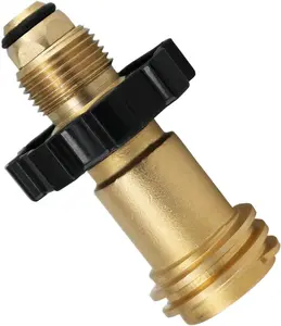 Universal Fit Propane Tank Adapter Converts POL to QCC1 / Type 1 with Wrench, Propane Hose Adapter Old to New Connection Type