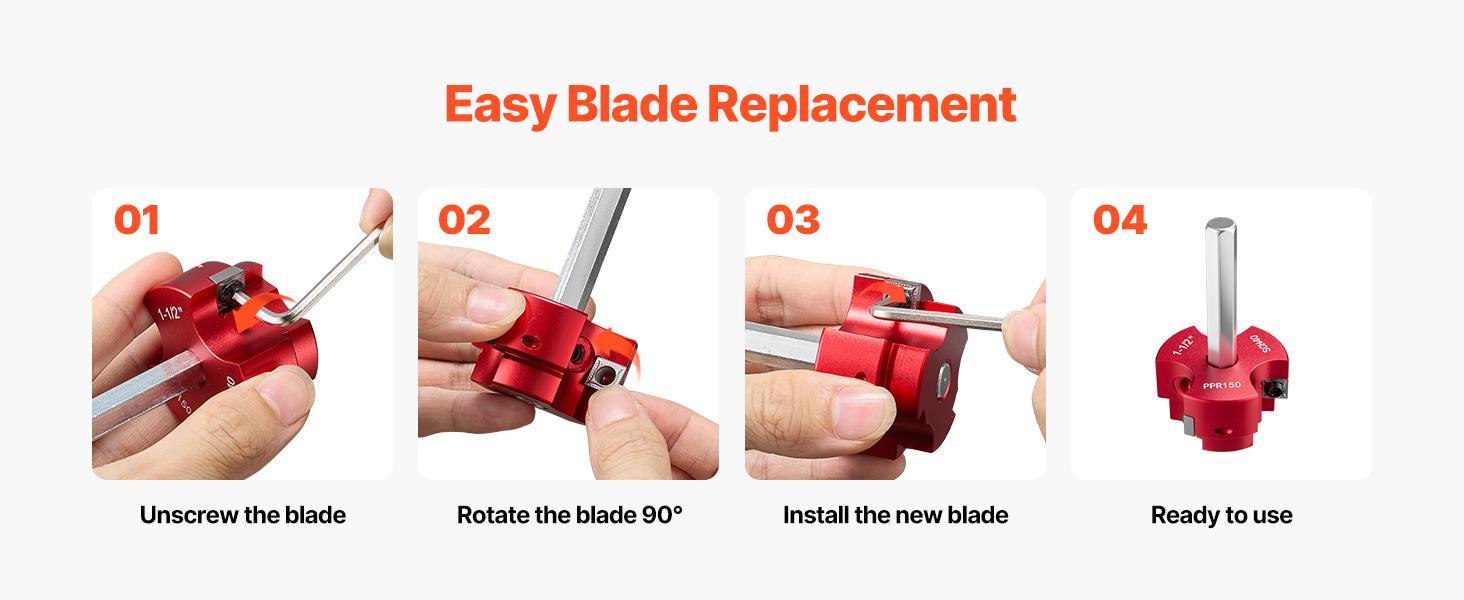 VEVOR 7-Piece Rust-Resist PVC Pipe Cutter Tool Kit - 3 Blades, Plastic Cutter, Fitting Socket Saver, Hex Wrenches, 90° Blade Rotate - Multi-Size 1/2"-4" Pipe Fit, 1/2" Standard Drill Compatible - Aluminum Alloy Frame, For SCH40 ABS CPVC Vent Drain Lines