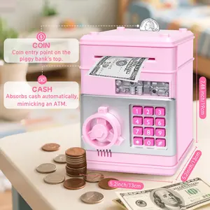2026 Kids ATM Electronic Piggy Bank Safe Durable Interactive Savings Game Trendy Valentine Birthday Gift #2026ValentineGifts #KidsValentineGifts #ElectronicPiggyBank #ValentinesToys #SavingsForKids - Decor, Room