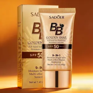 High-Concealing Waterproof Snail BB Cream - 40g.An easy-to-apply concealer that is highly waterproof,long-lasting, oil-controlling, and provides a mattefinish for a natural look. Perfect for makeup beginnersand a top gift choice.