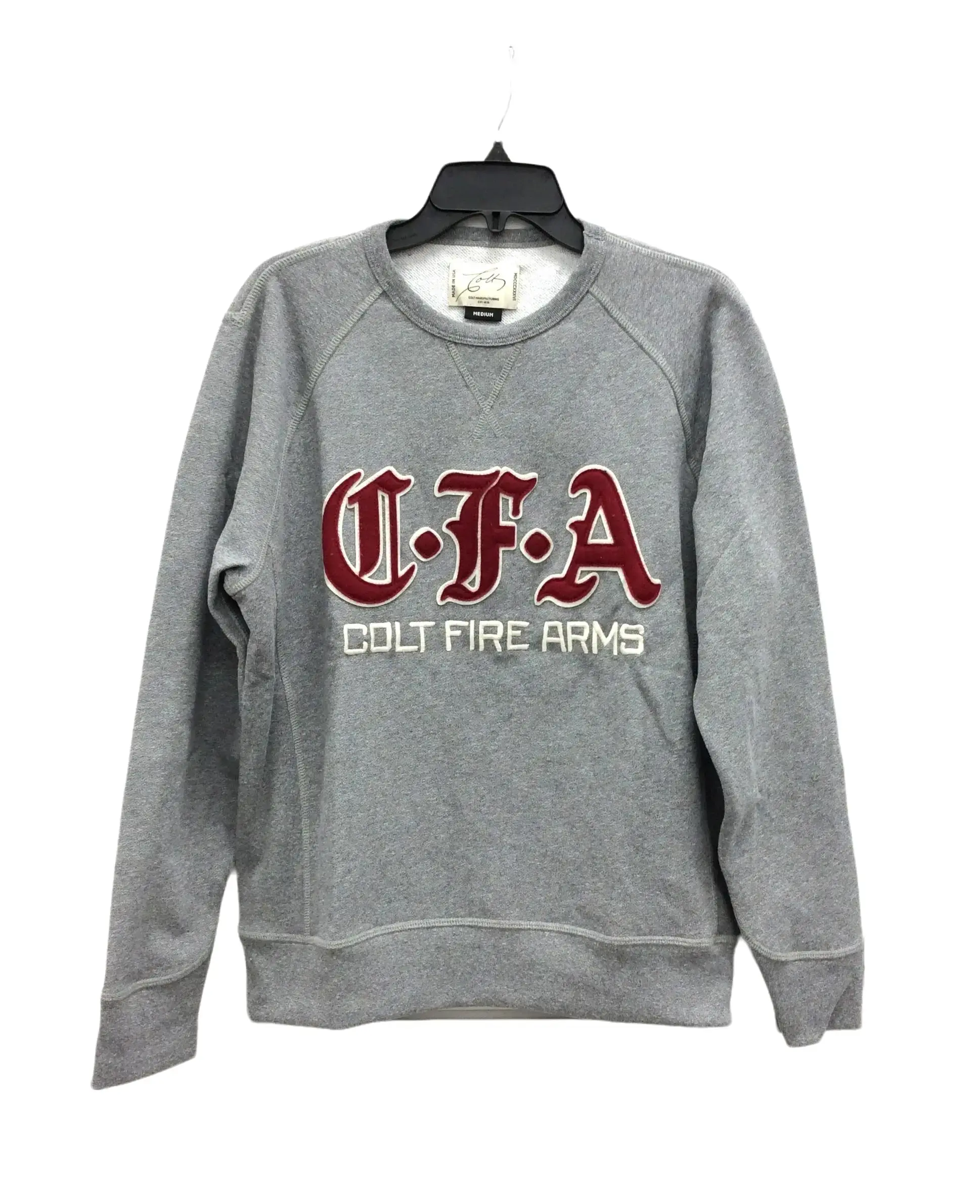 Colt Unisex Heather Gray Oversize Sweatshirt, 100% Cotton Crewneck Pullover with Longsleeves for Jeans, Made in USA, Round Neck, Tops, Comfy Casual