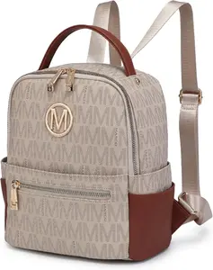 Small Backpack Purse for Ladies Women Fashion Multi Pockets Daypacks with Front Zip Pocket