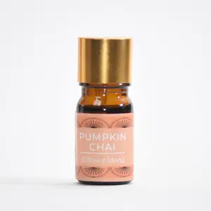 Pumpkin Chai Essential Oil Diffuser Blend - Fall Home Fragrance with Ginger, Cinnamon & Vanilla - 15ml Scented Oil for Relaxation