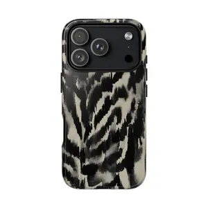 Black White Zebra Print Phone Case | Tough Protective Phone Case