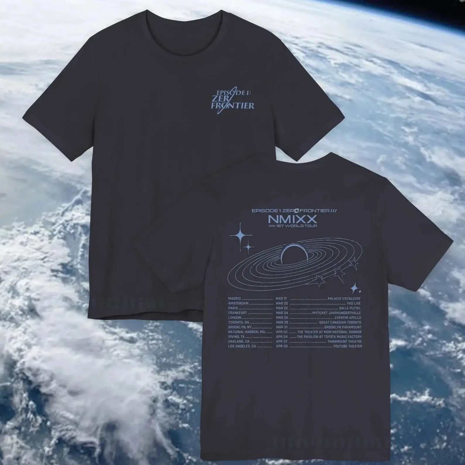 NMIXX First Frontier Tour 2026 Double Sided Unisex T-Shirt