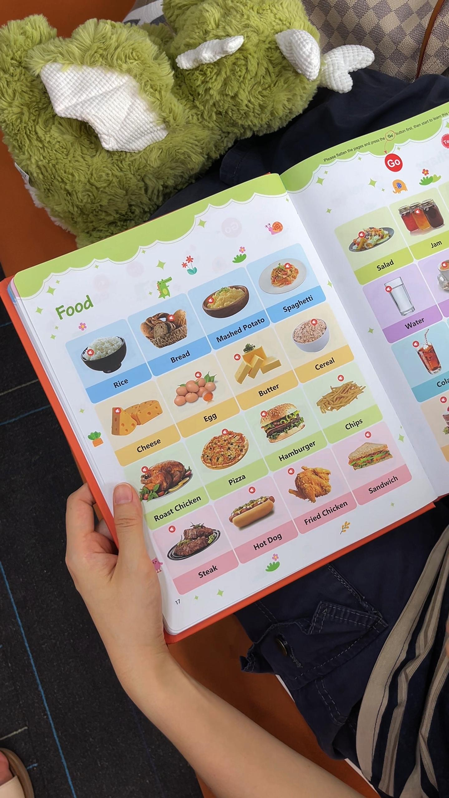 Educational Talking Sound Book – 470+ Words, 21 Themes, 6 Songs & Piano Keys | Perfect Gift for Kids Ages 3–9 | Fun & Interactive Learning Toy Colorful Car