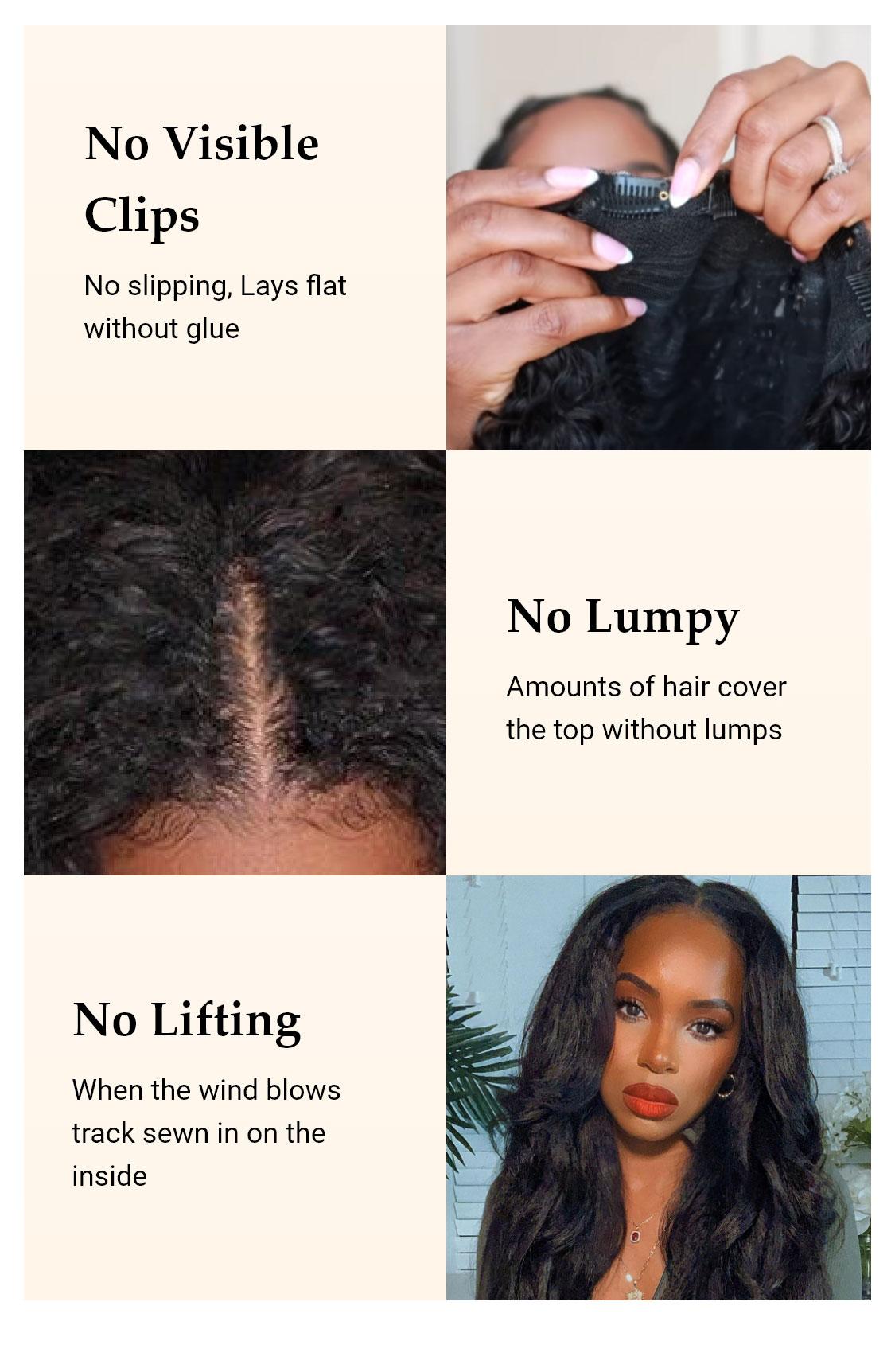 Nadula Upgraded EasiContour Yaki Straight V Part Human Hair Wig Natural Looking Beginner Friendly Glueless Wig TikTokShopStockUp SpringStatements