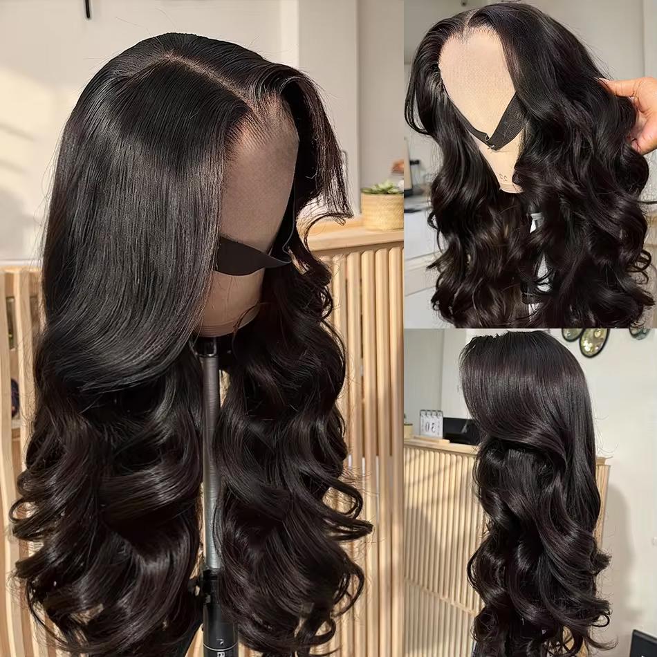 Body Wave 13X4 Drawstring Glueless Wig   Pre Cut Pre Plucked Brazilian Human Hair  7X5 Hd Transparent  Lace Closure Wig 6X4 Glueless Wigs For Black Women 180% Density Tiktokshopblackfrida