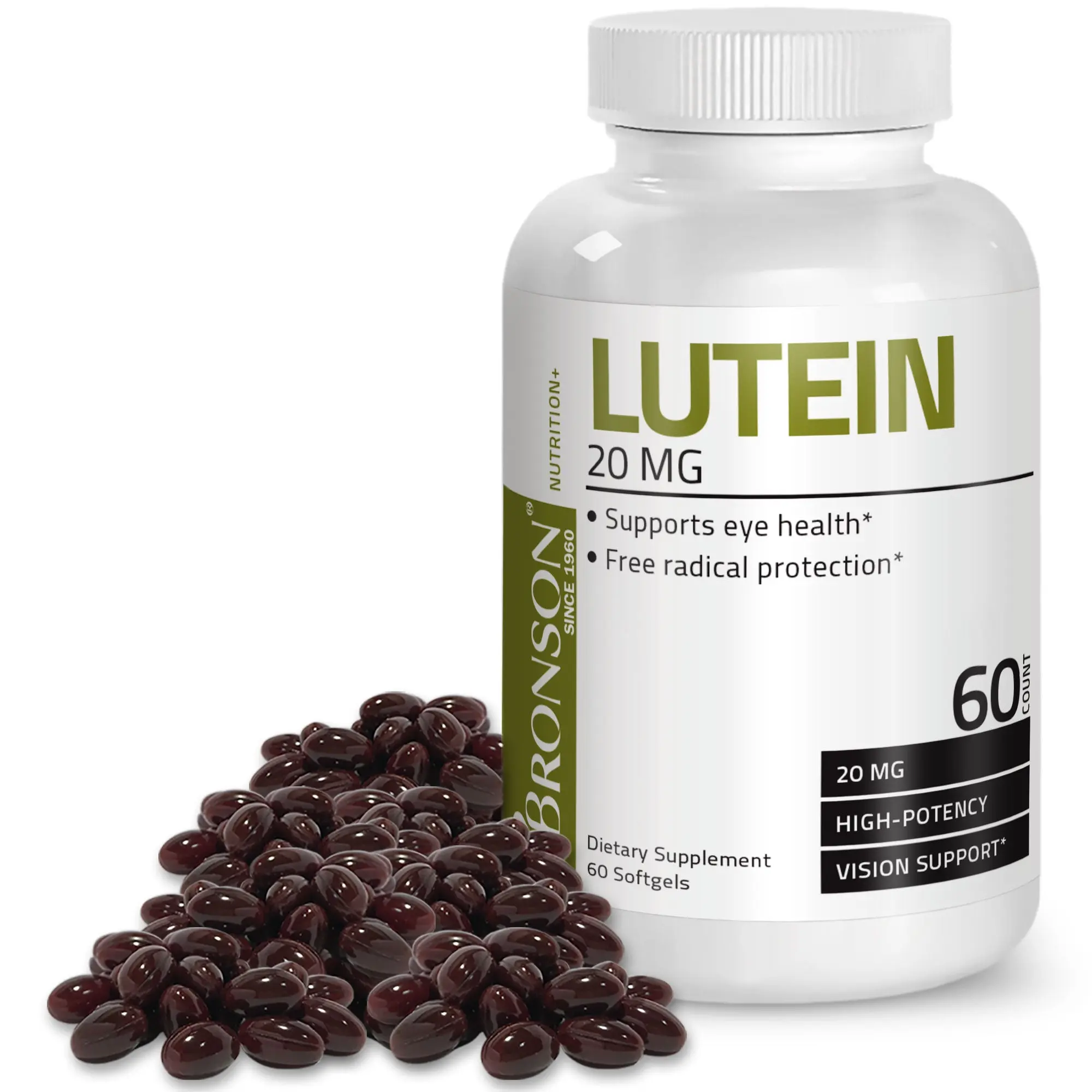 Lutein - 20 MG to support eye health Fitness Supplement Healthcare Edible Dietary Optimum, vision support lutein  for  eyes Lutein Eye Vitamin Supplement