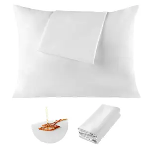 VEVOR Pillow Protectors,  4 Pack Waterproof Pillow Protectors with Hidden Zipper, Breathable Standard Size Pillows Protector, Stain & Dust Sweat Proof, Washable Covers for Increased Pillows Lifespan