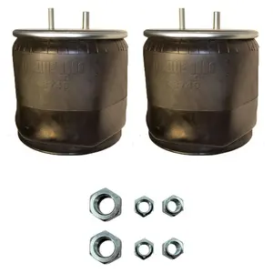 2 pack of TORQUE Trailer Air Spring Bag w/Hardware Kit (Replaces Firestone 8749, W01-358-8749, Goodyear 1R13-153) (2 x TR8749)
