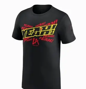 Cotton Wwe La Knight Yeah! Black T-Shirt Size S-3XL, Unisex,  R3M