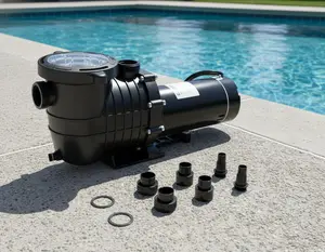 Garvee Upgraded 1.5 HP Single Speed Pool Pump for Above Ground Pools – 1100W, 110-120V, 6000 GPH Max Stream – Strainer Basket Included – Replacement Pump Accessory