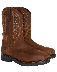 Cody James Men's 10" Waterproof Pull-On Work Boot Composite Toe - C9pr2