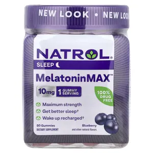 Natrol MelatoninMax™, Blueberry, 10 mg, 80 Gummies Natrol MelatoninMax™, Blueberry, 10 mg, 80 Gummies