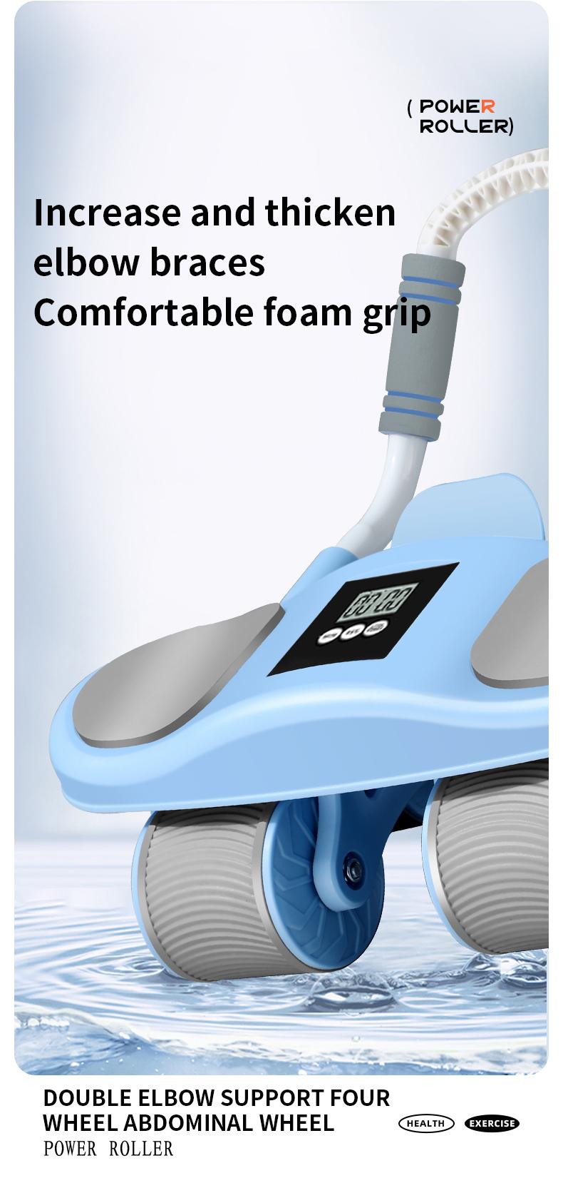 HXD-ERGO Automatic Rebound Roller Wheel with Mat and Timer – Side-to-Side & Forward Motion Device for Home Use HXD-ERGO Automatic Rebound Roller Wheel with Mat and Timer – Side-to-Side & Forward Motion Device for Home Use