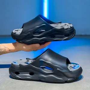 Slippers men's new summer thick bottom soft bottom non-slip, deodorant and wear-resistant indoor and outdoor fashion one-word drag