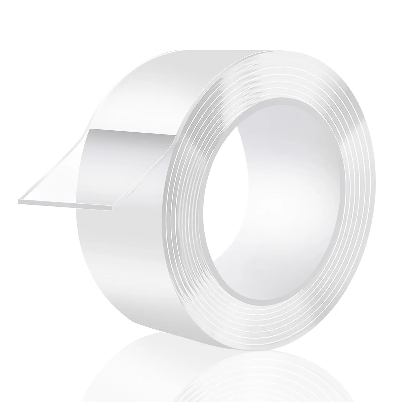 Double Sided Tape Heavy Duty, Clear Mounting Tape 1.18in x 10ft | Picture Hanging Adhesive Strips, DIY Extra Large Nano Tape for Wall Water Proof. Weather Proof Home & Office Organization
