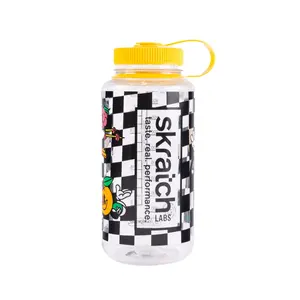Skratch Labs 32oz Nalgene Wide Mouth Bottle Durable BPA-Free Made in USA Bold Design with Measurement Marks for Perfect Hydration Mixes & Everyday Adventures - Drinkware