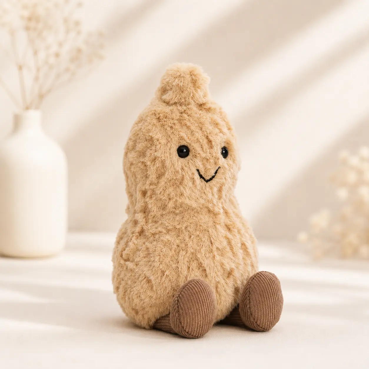 Jellycat Amuseables Peanut Plush – Cute Soft Peanut Stuffed Toy, Adorable Collectible Gift for Kids & Plush Lovers
