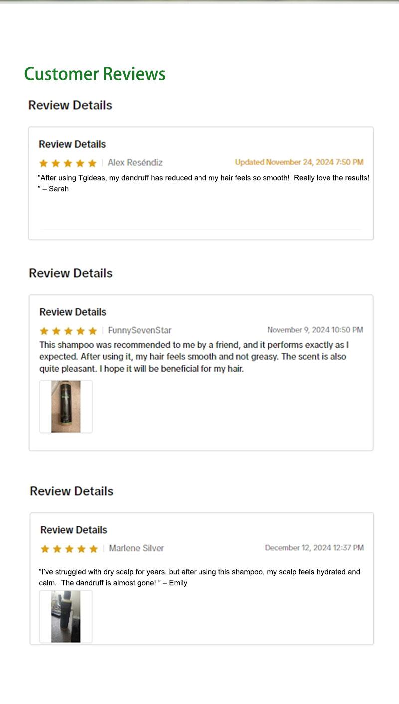 Tgideas Rosemary Shampoo with Hydrolyzed Keratin Promotes Hair Growth Controls Oil Dandruff Soothes Scalp Irritation Restores Shine