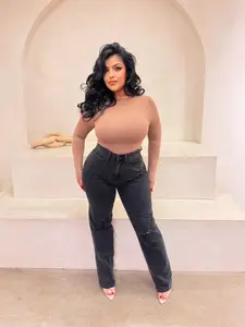 Kendra 90's Straight High Waist Judy Blue Stretch Jeans