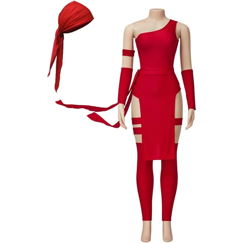 Women's Red Dynamic Fitted Full-Length Comic Style Superhero Jumpsuit - Plus Size (3XL) Hand Wash Set for Cosplay, Halloween Events (Last Minute Costume for Women, Costumes Ideas Last Minute)