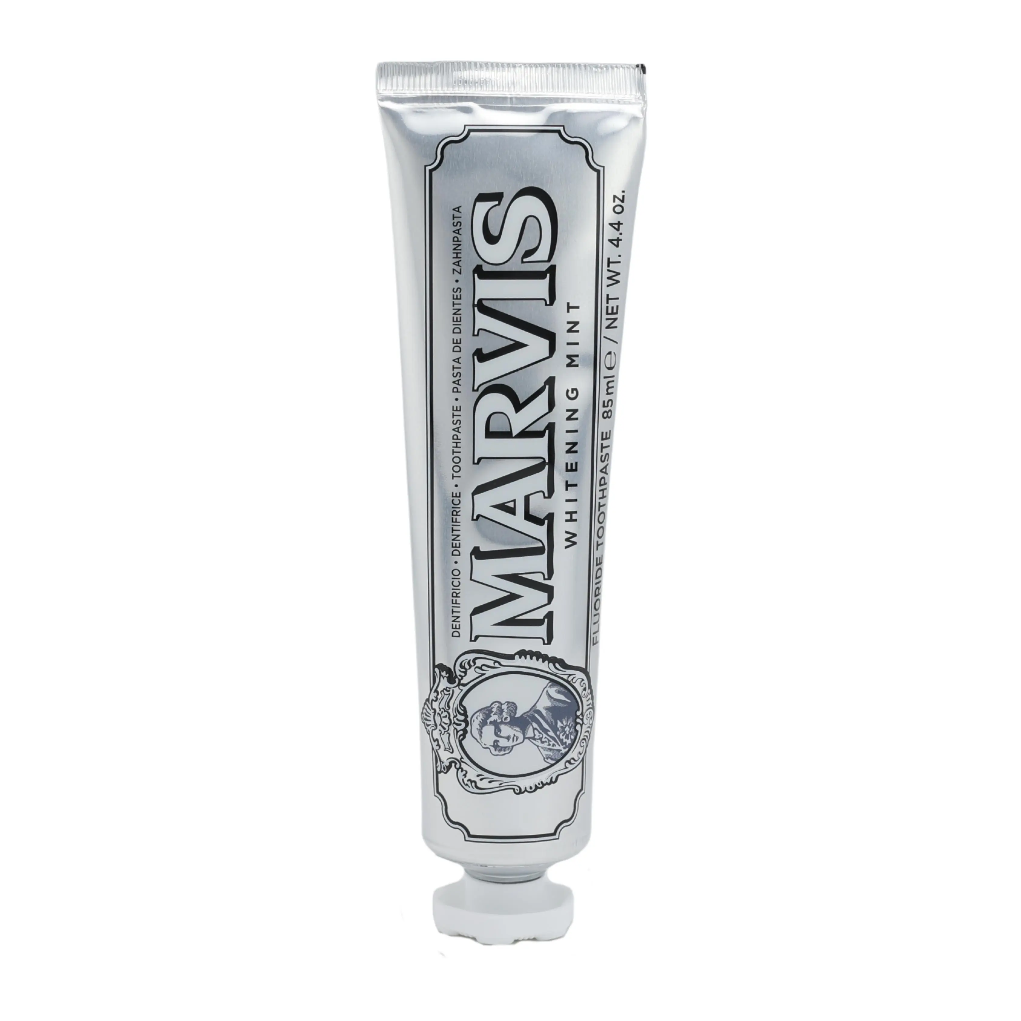 Marvis Whitening Mint Toothpaste, Brightening Fluoride Formula for Stain Removal and Fresh Breath, Luxury Daily Oral Care, Fluoride Toothpaste, Brightening Toothpaste