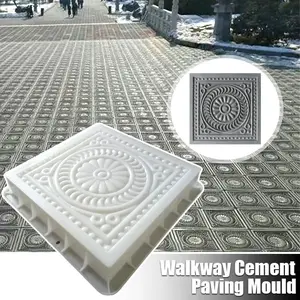 Antique Brick Cement Mold DIY Handcraft Walkway Cement Paving Mould Cement Retro Brick Carving Mold Garden Courtyard Decor