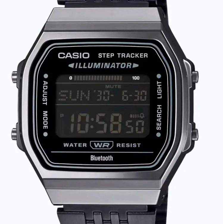 ABL100WEGG-1B new Casio black bluetooth retro vintage men' s  beautiful watch "latest model"