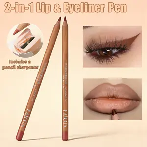 2Pcs Lip Liner Set - Waterproof Long Lasting Smudge Proof Lip Makeup Pen, Smooth High Pigment Lip Definer for All Skin Tones【1】