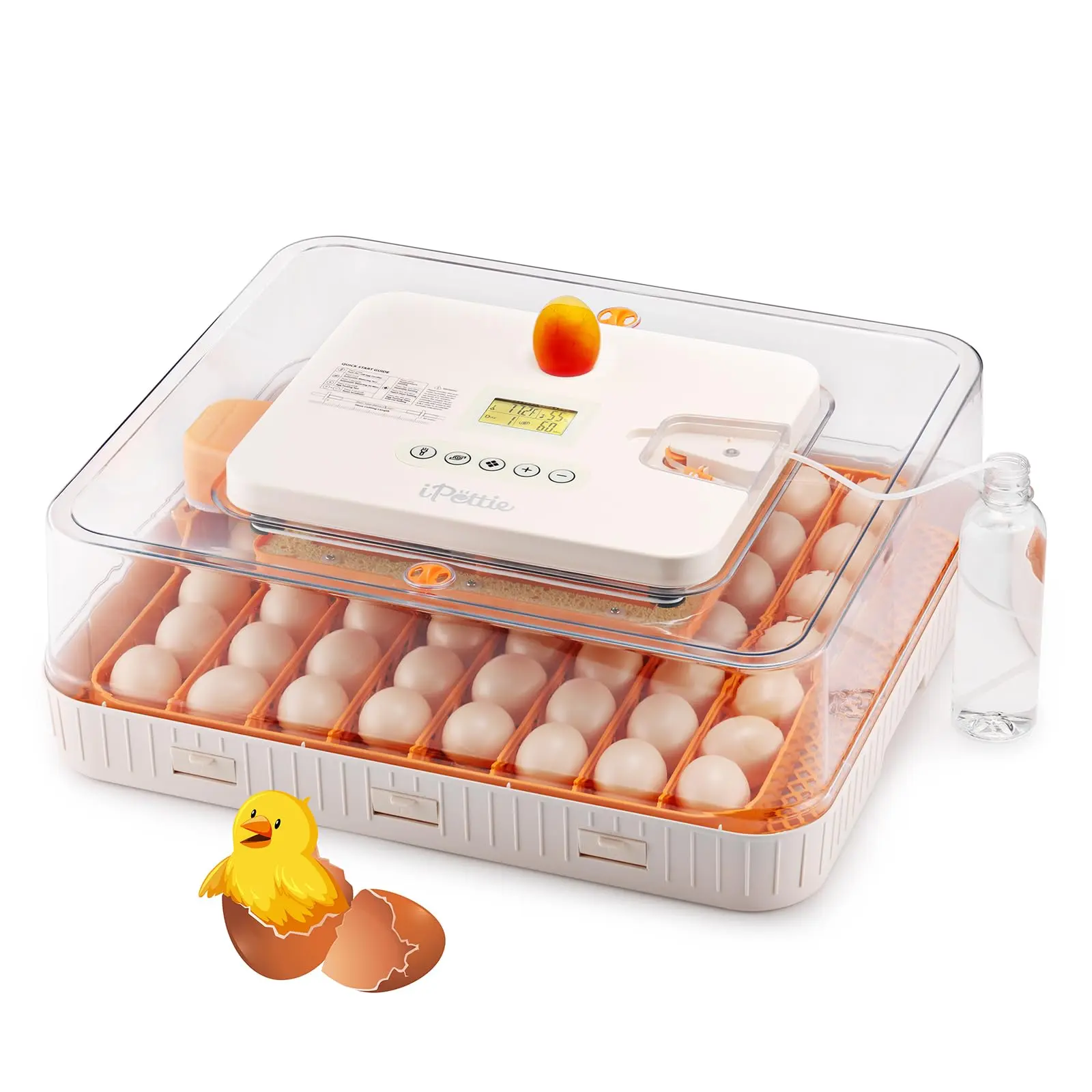 56 Egg Incubators for Hatching Eggs, Chicken Egg Incubator with Egg Candler, Automatic Egg Turning and Temperature, Humidity Control, Egg Hatcher Incubator for Chickens, Ducks, Geese, Birds and Quail