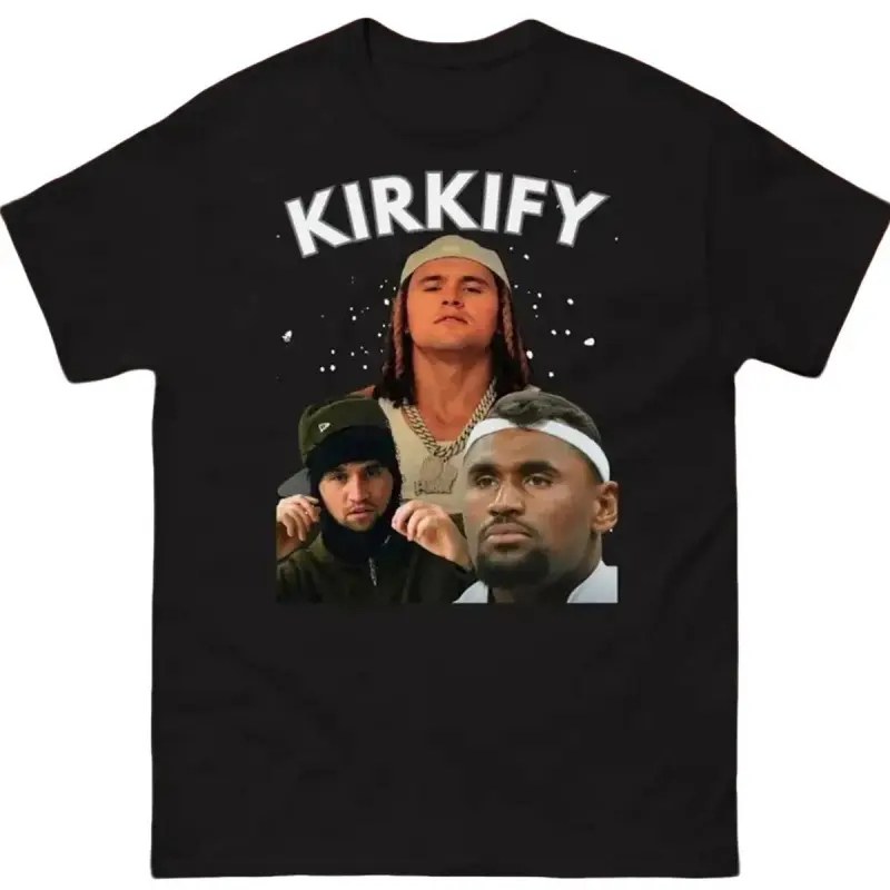 The Kirkify Tee Classic T-Shirt, Casual Cotton Streetwear Pullover, Fall Winter Outfit Everyday Wear Gift, menswear womenswear unisex graphic comfortable top gift for him gift for her